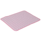 ChillPaw ice silk cooling mat — cotton padding layer detail