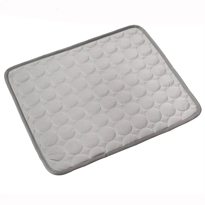 ChillPaw ice silk pet cooling mat for dogs and cats — no gel, no water
