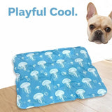 ChillPaw™ Self-Cooling Gel Pet Mat — fish print design detail