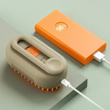 One-press fur release button on the steam grooming brush head