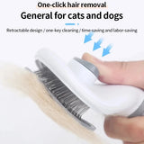 Bent-wire slicker brush pins lifting loose undercoat
