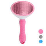 Slicker brush release button shown from the back of the head